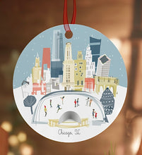 Load image into Gallery viewer, Chicago, IL City Metal Ornament | | personalized option available