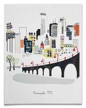 Load image into Gallery viewer, Minneapolis, MN City Print