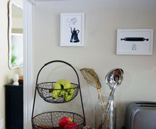 Load image into Gallery viewer, Lets Roll-Black and white watercolor print