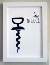 Load image into Gallery viewer, Let's Unwind-Black and white watercolor print