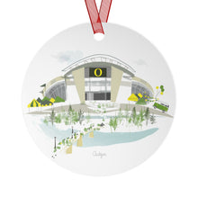 Load image into Gallery viewer, Autzen Stadium, UofO  Metal Ornament | | personalized option available
