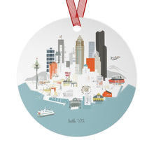Load image into Gallery viewer, Seattle, WA City Metal Ornament | | personalized option available
