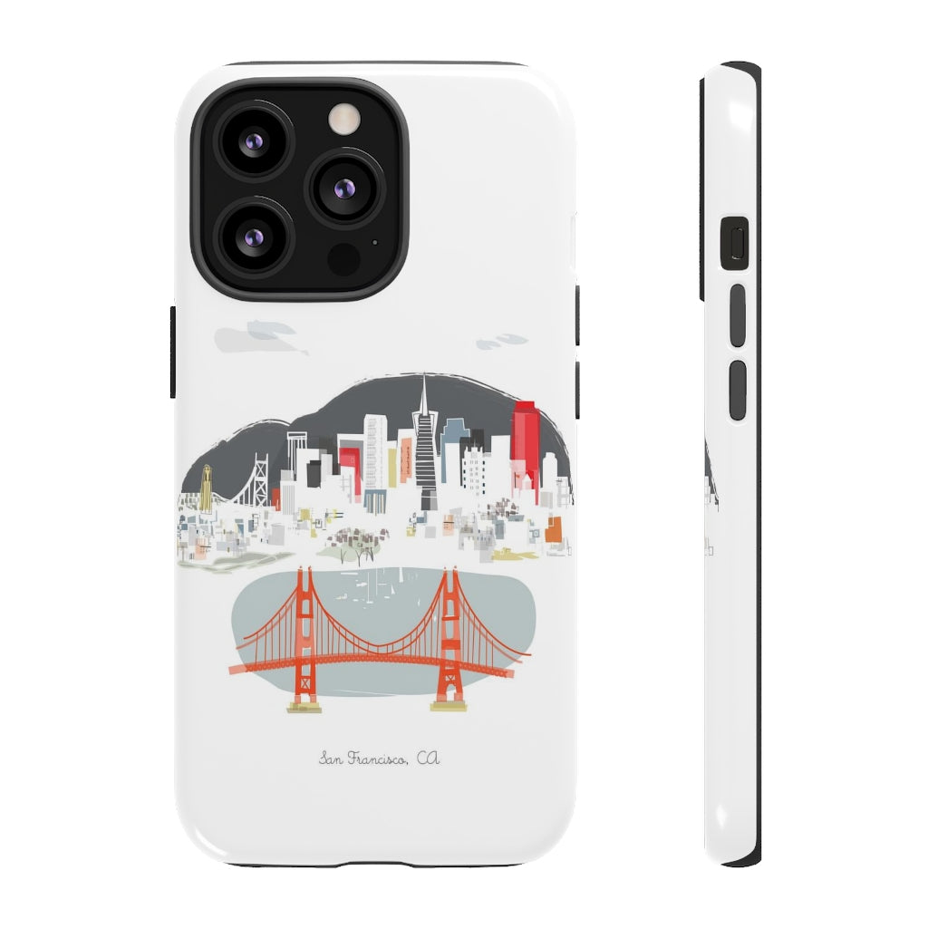 San Francisco city Albie Designs Phone Case For iPhone 8 13 12 11 Samsung Galaxy Google Pixel & More