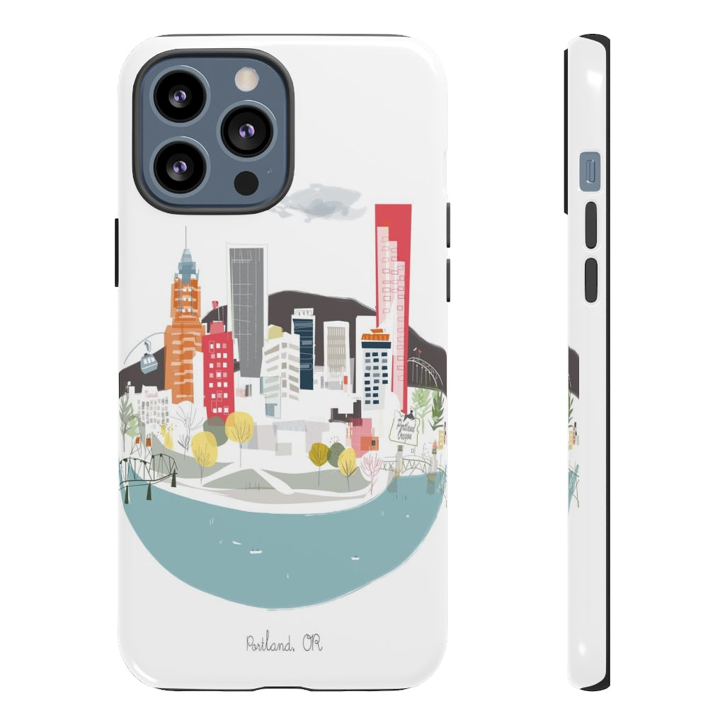 Portland, OR city  Albie Designs Phone Case For iPhone 8 13 12 11 Samsung Galaxy Google Pixel & More