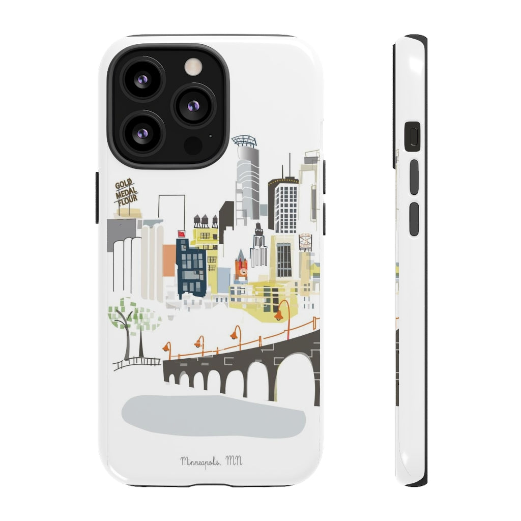Minneapolis, MN city Albie Designs Phone Case For iPhone 8 13 12 11 Samsung Galaxy Google Pixel & More